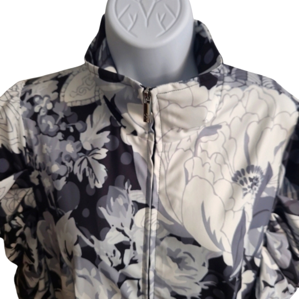 Sassy Jones Black and White Bomber Jacket